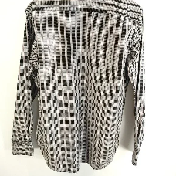 Robert Graham Shirt Men's Large Classic Fit Multicolor Stripes Button Front - Picture 6 of 12